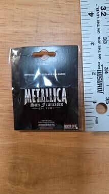 Metallica Logo San Francisco Est 1981 Enamel  Collectible Pin Badge New Sealed